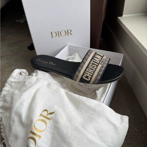 Dior Deep Blue Dway Sandals